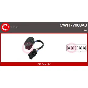 Interrupteur, lève-vitre CASCO CWR77008AS