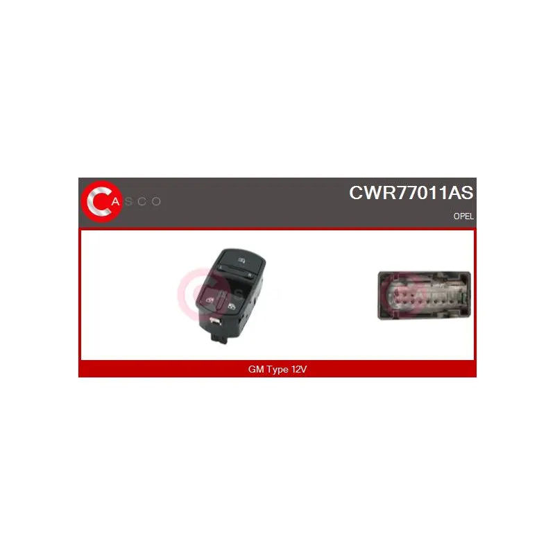 Interrupteur, lève-vitre CASCO CWR77011AS