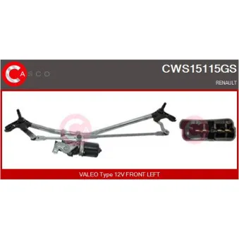 Système de nettoyage des vitres CASCO CWS15115GS