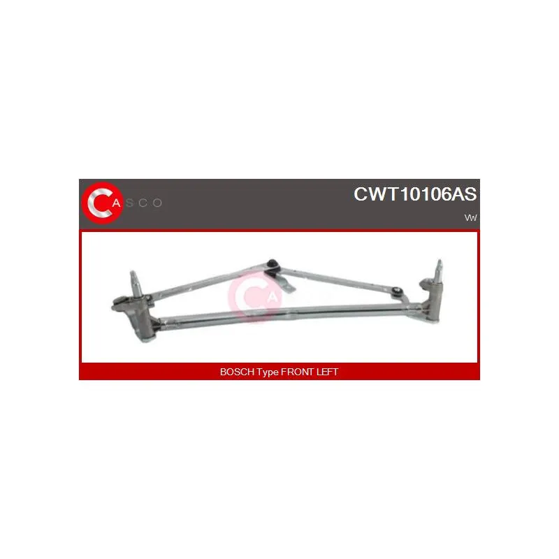 Tringlerie d'essuie-glace CASCO CWT10106AS