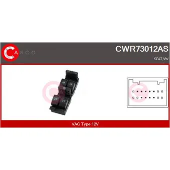 Interrupteur, lève-vitre CASCO CWR73012AS