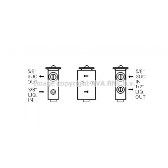 Détendeur, climatisation AVA QUALITY COOLING AG1005