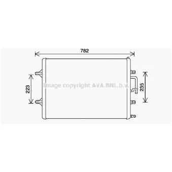 Radiateur, refroidissement du moteur AVA QUALITY COOLING AI2409