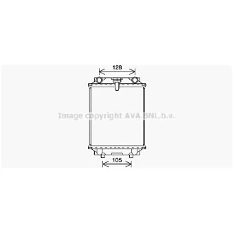 Radiateur, refroidissement du moteur AVA QUALITY COOLING AI2415