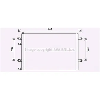 Radiateur, refroidissement du moteur AVA QUALITY COOLING AI2417