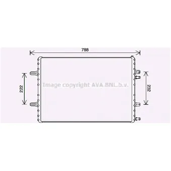 Radiateur, refroidissement du moteur AVA QUALITY COOLING AI2418