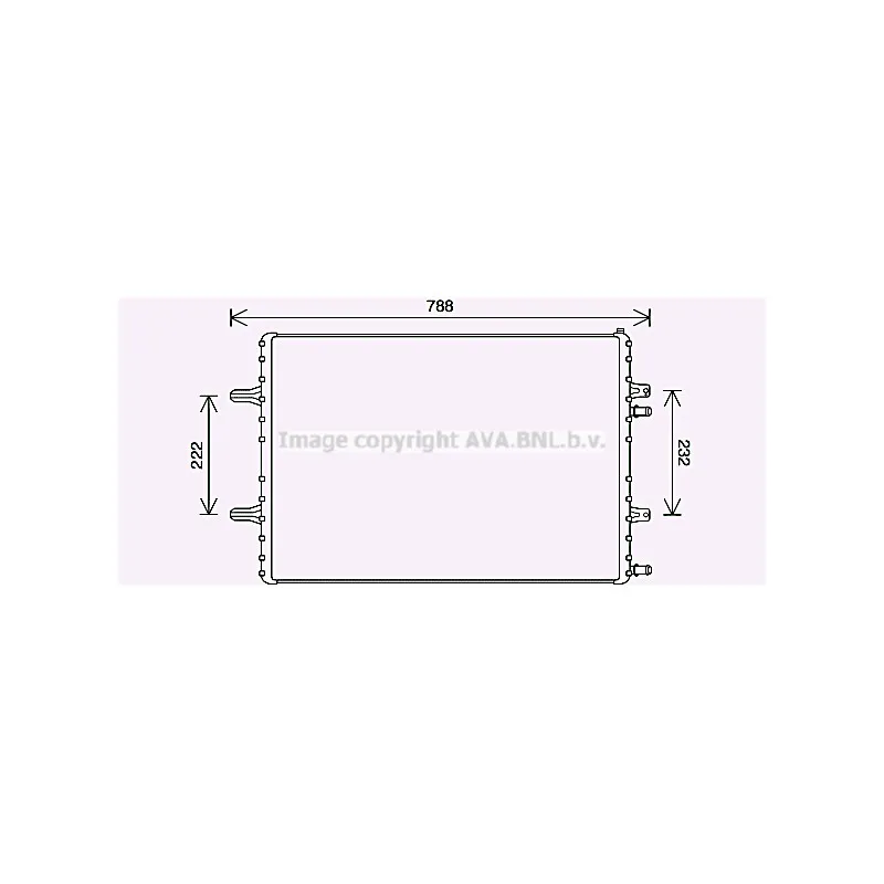 Radiateur, refroidissement du moteur AVA QUALITY COOLING AI2418