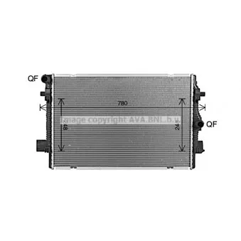Radiateur, refroidissement du moteur AVA QUALITY COOLING