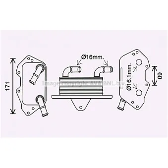 Radiateur d'huile AVA QUALITY COOLING AI3404
