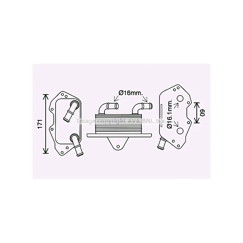 Radiateur d'huile AVA QUALITY COOLING AI3404