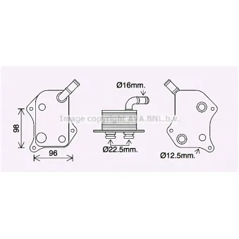 Radiateur d'huile AVA QUALITY COOLING AI3414