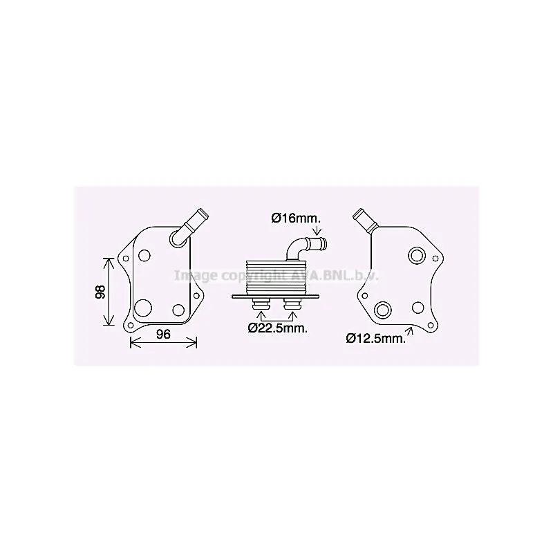 Radiateur d'huile AVA QUALITY COOLING AI3414