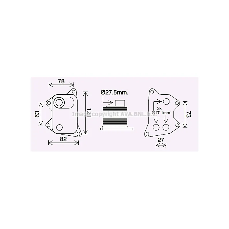Radiateur d'huile AVA QUALITY COOLING AI3420