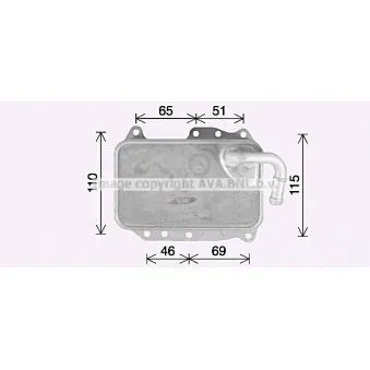 Radiateur d'huile AVA QUALITY COOLING AI3437