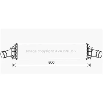 Intercooler, échangeur AVA QUALITY COOLING AI4406