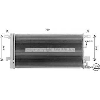 Condenseur, climatisation AVA QUALITY COOLING AI5439D