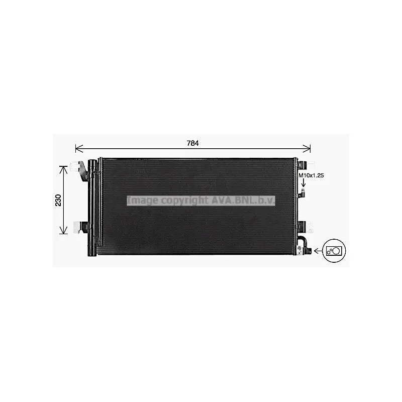 Condenseur, climatisation AVA QUALITY COOLING AI5447D