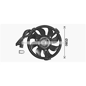 Ventilateur, refroidissement du moteur AVA QUALITY COOLING AI7520