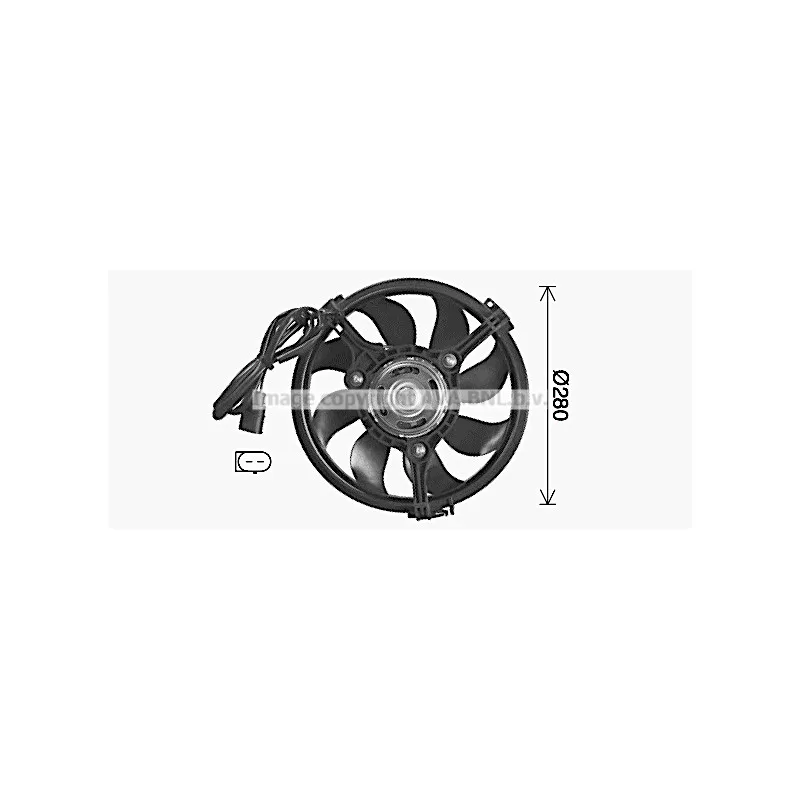 Ventilateur, refroidissement du moteur AVA QUALITY COOLING AI7520