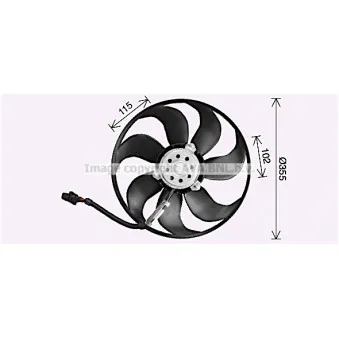 Ventilateur, refroidissement du moteur AVA QUALITY COOLING AI7521