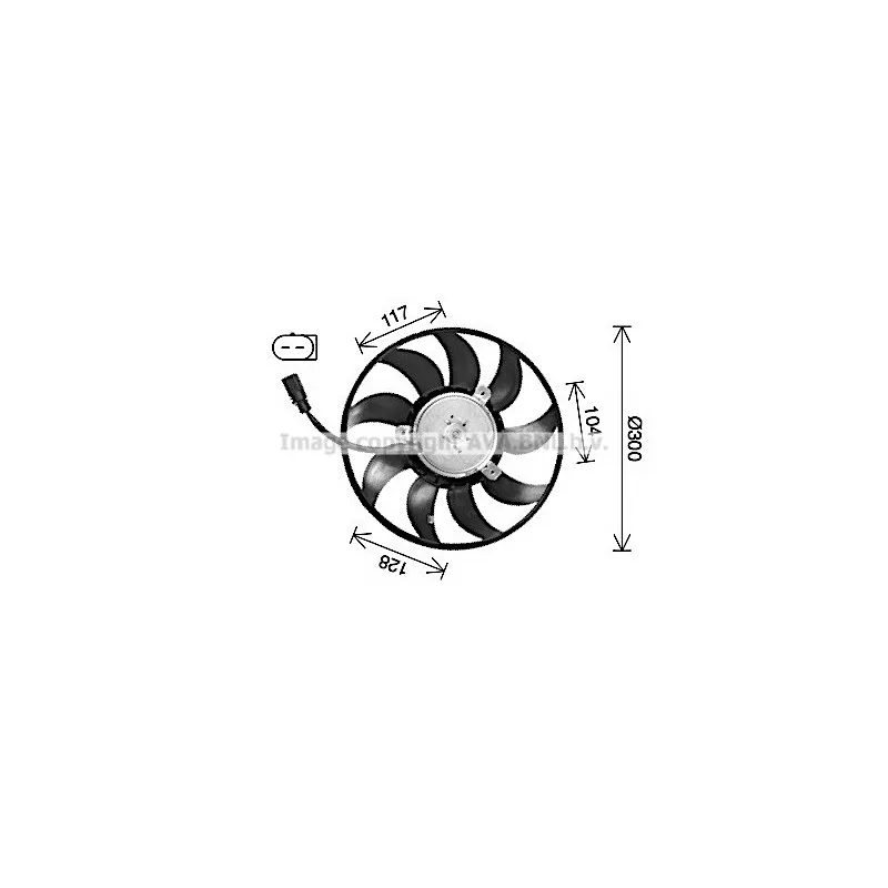 Ventilateur, refroidissement du moteur AVA QUALITY COOLING AI7528