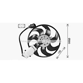 Ventilateur, refroidissement du moteur AVA QUALITY COOLING AI7529