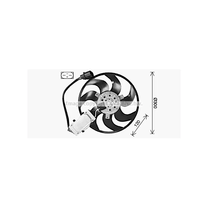 Ventilateur, refroidissement du moteur AVA QUALITY COOLING AI7529