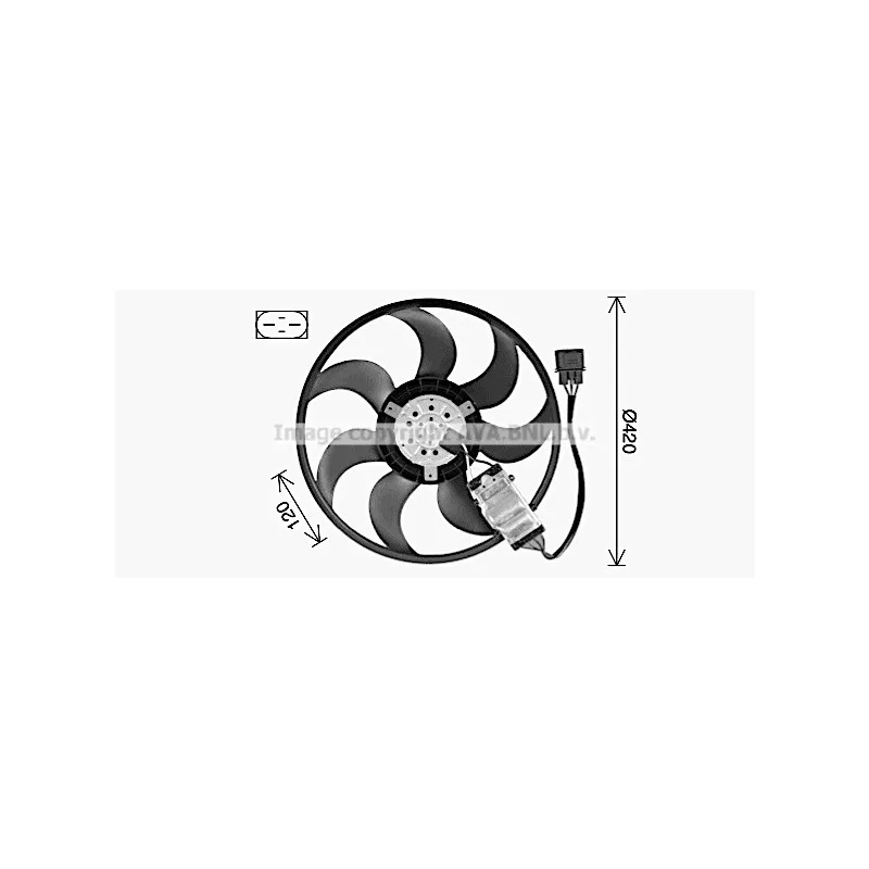 Ventilateur, refroidissement du moteur AVA QUALITY COOLING AI7530