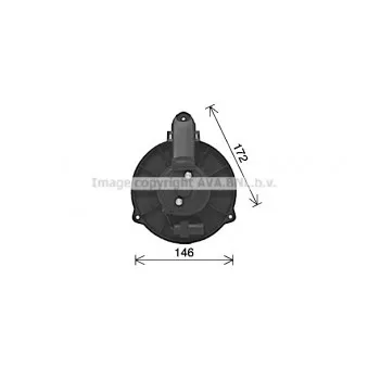 Moteur électrique, pulseur d'air habitacle AVA QUALITY COOLING AI8427