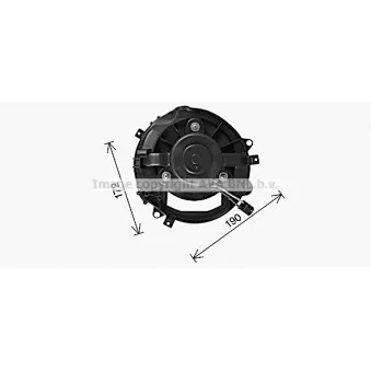 Moteur électrique, pulseur d'air habitacle AVA QUALITY COOLING AI8445