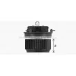 Moteur électrique, pulseur d'air habitacle AVA QUALITY COOLING AI8449 - Visuel 3