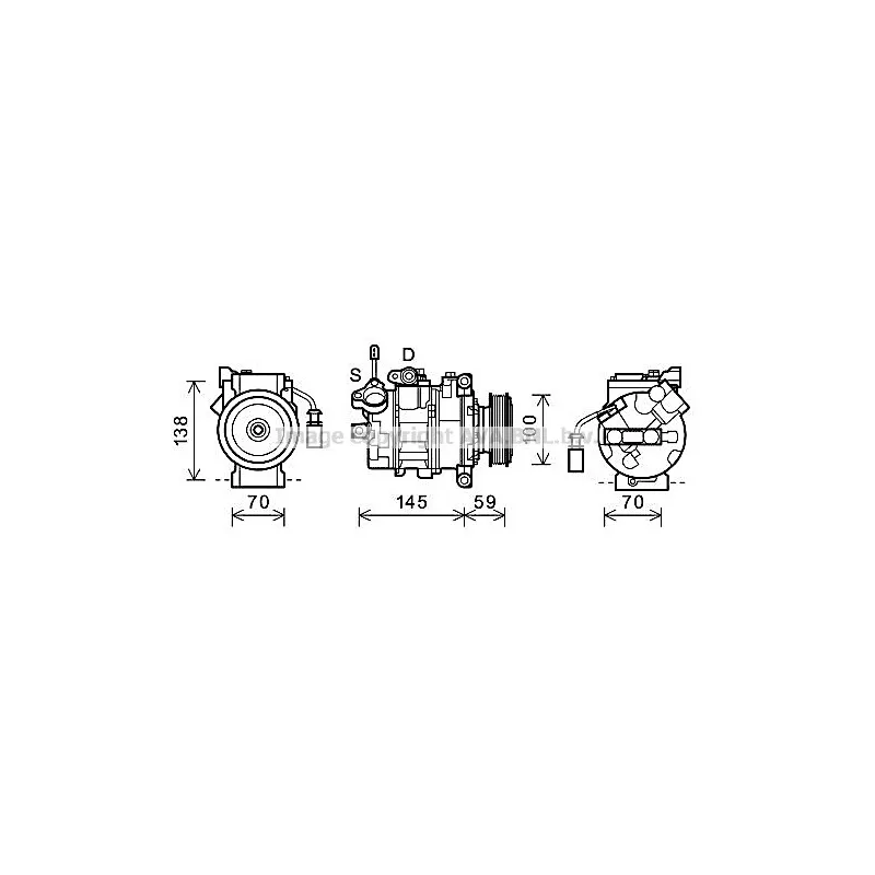 Compresseur, climatisation AVA QUALITY COOLING AIAK342