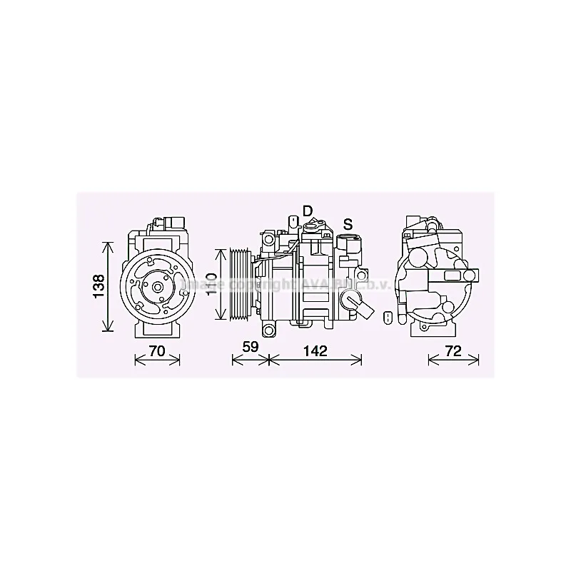 Compresseur, climatisation AVA QUALITY COOLING AIK411