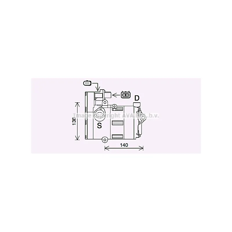 Compresseur, climatisation AVA QUALITY COOLING AIK421