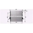 Radiateur, refroidissement du moteur AVA QUALITY COOLING AL2146 - Visuel 1