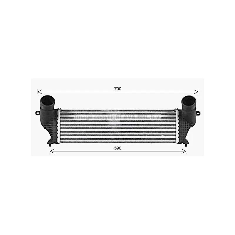 Intercooler, échangeur AVA QUALITY COOLING AL4151