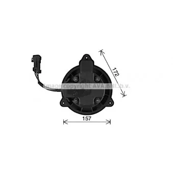 Moteur électrique, pulseur d'air habitacle AVA QUALITY COOLING AL8150
