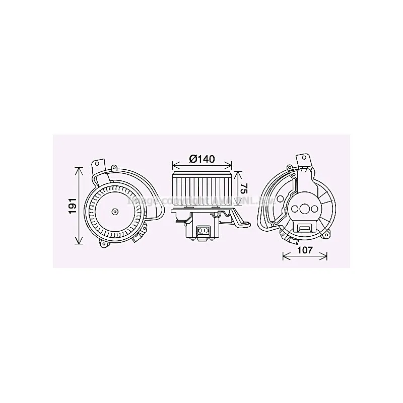 Moteur électrique, pulseur d'air habitacle AVA QUALITY COOLING AL8155