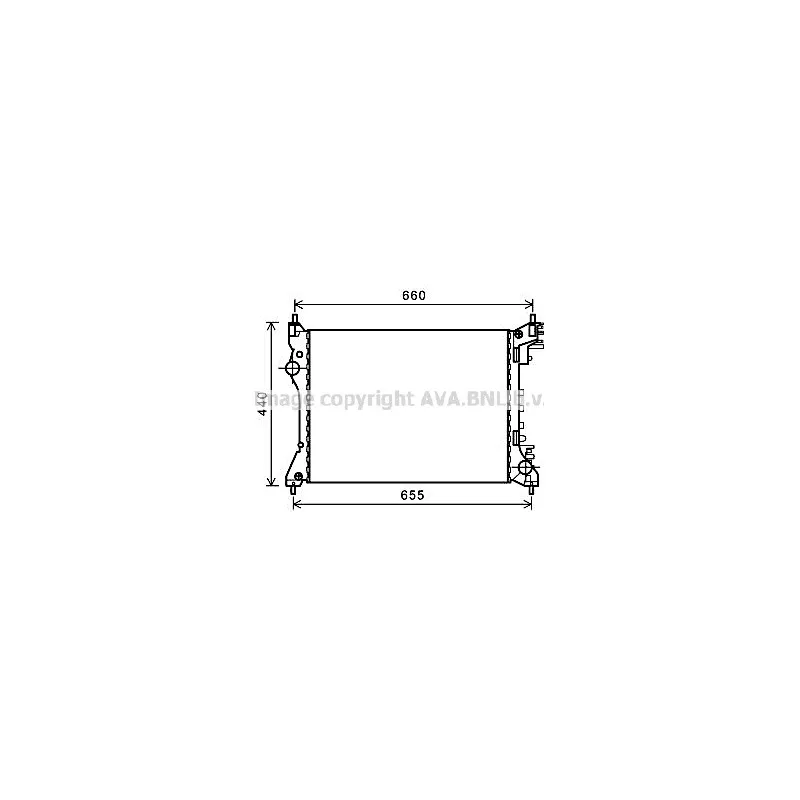 Radiateur, refroidissement du moteur AVA QUALITY COOLING ALA2117
