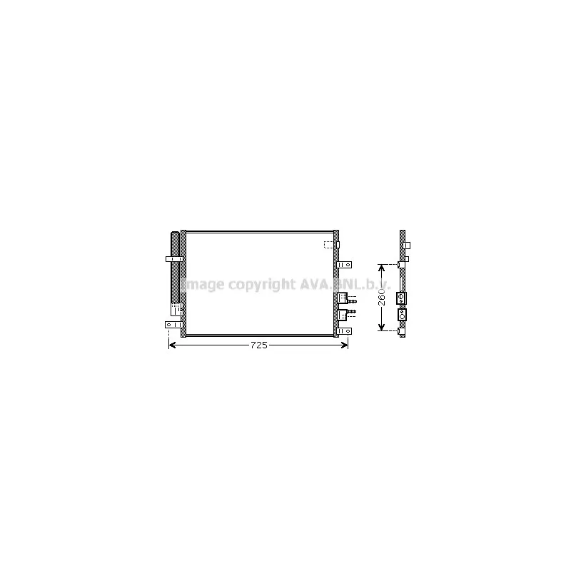 Condenseur, climatisation AVA QUALITY COOLING ALA5097D