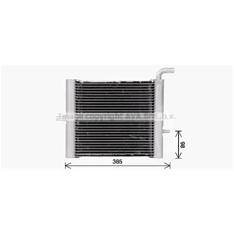 Radiateur, refroidissement du moteur AVA QUALITY COOLING AU2334