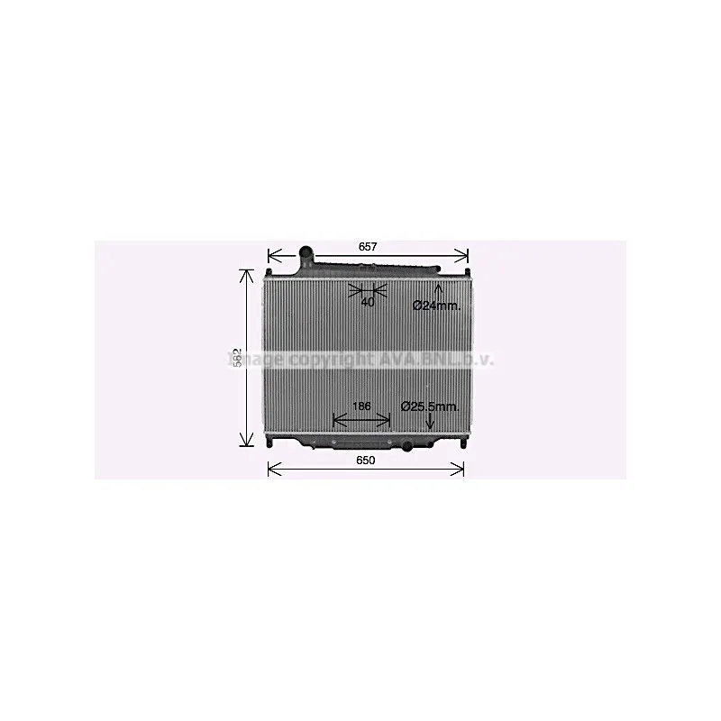 Radiateur, refroidissement du moteur AVA QUALITY COOLING AU2344