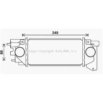 Intercooler, échangeur AVA QUALITY COOLING