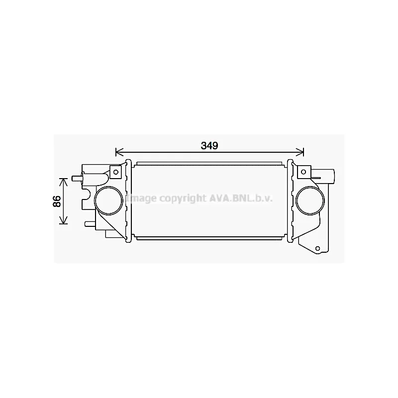Intercooler, échangeur AVA QUALITY COOLING AU4231
