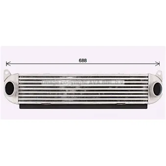 Intercooler, échangeur AVA QUALITY COOLING AU4335