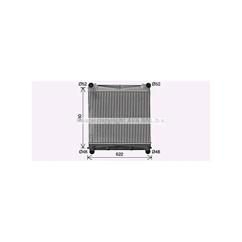 Intercooler, échangeur AVA QUALITY COOLING AU4343