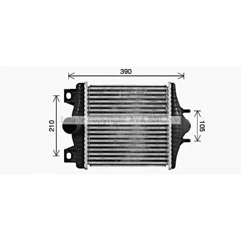 Intercooler, échangeur AVA QUALITY COOLING