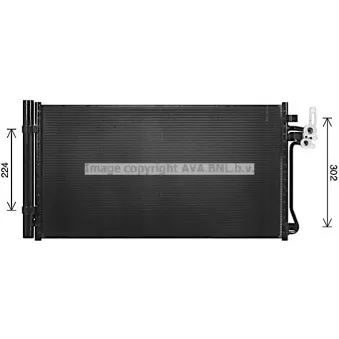 Condenseur, climatisation AVA QUALITY COOLING AU5347D