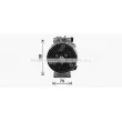 Compresseur, climatisation AVA QUALITY COOLING AUAK341 - Visuel 2