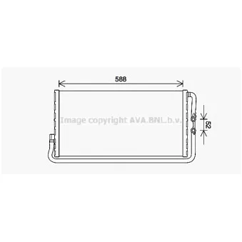 Radiateur, refroidissement du moteur AVA QUALITY COOLING BW2568
